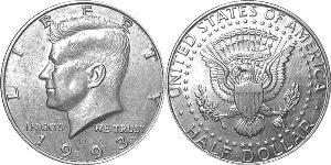 1/2 Dólar Estados Unidos de América (1776 - ) Plata John Fitzgerald Kennedy (1917-1963)