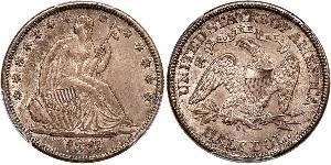1/2 Dólar Estados Unidos de América (1776 - ) Plata 