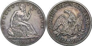 1/2 Dólar Estados Unidos de América (1776 - ) Plata 