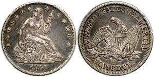 1/2 Dólar Estados Unidos de América (1776 - ) Plata 
