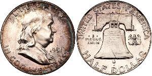 1/2 Dólar Estados Unidos de América (1776 - ) Plata Franklin D. Roosevelt (1882-1945)