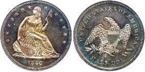 1/2 Dólar Estados Unidos de América (1776 - ) Plata 