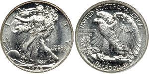 1/2 Dólar Estados Unidos de América (1776 - ) Plata 