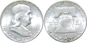 1/2 Dólar Estados Unidos de América (1776 - ) Plata Franklin D. Roosevelt (1882-1945)