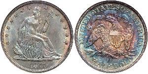 1/2 Dólar Estados Unidos de América (1776 - ) Plata 