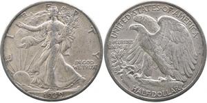 1/2 Dólar Estados Unidos de América (1776 - ) Plata 