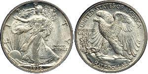 1/2 Dólar Estados Unidos de América (1776 - ) Plata 