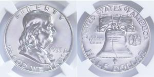 1/2 Dólar Estados Unidos de América (1776 - ) Plata Franklin D. Roosevelt (1882-1945)