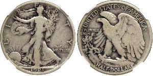 1/2 Dólar Estados Unidos de América (1776 - ) Plata 