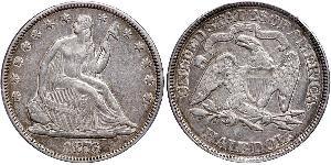 1/2 Dólar Estados Unidos de América (1776 - ) Plata 