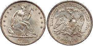 1/2 Dólar Estados Unidos de América (1776 - ) Plata 