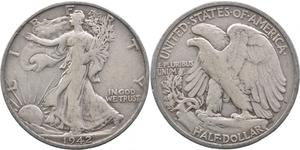 1/2 Dólar Estados Unidos de América (1776 - ) Plata 