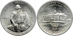 1/2 Dólar Estados Unidos de América (1776 - ) Plata George Washington