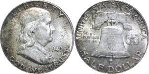 1/2 Dólar Estados Unidos de América (1776 - ) Plata Franklin D. Roosevelt (1882-1945)