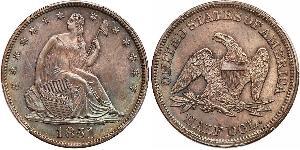 1/2 Dólar Estados Unidos de América (1776 - ) Plata 