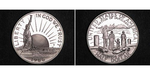 1/2 Dólar Estados Unidos de América (1776 - ) Plata 