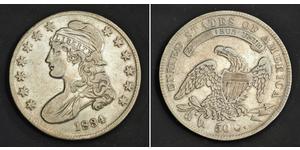 1/2 Dólar / 50 Cent Estados Unidos de América (1776 - ) Plata 