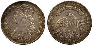1/2 Dólar / 50 Cent Estados Unidos de América (1776 - ) Plata 