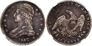 1/2 Dólar / 50 Cent Estados Unidos de América (1776 - ) Plata 