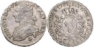 1/2 Ecu Kingdom of France (843-1791) Silber Ludwig XVI (1754 - 1793)