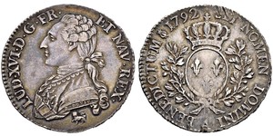 1/2 Ecu Kingdom of France (843-1791) Silber Ludwig XVI (1754 - 1793)