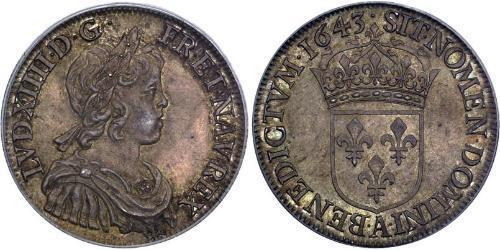 1/2 Ecu Kingdom of France (843-1791) Silber Ludwig XIV (1638-1715)