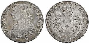 1/2 Ecu Kingdom of France (843-1791) Silver Louis XVI of France (1754 - 1793)