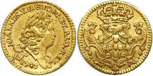 1/2 Escudo Kingdom of Portugal (1139-1910) Gold Johann V. von Portugal (1689-1750)