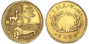1/2 Escudo Peru Gold 