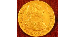 1/2 Escudo Spanish Empire (1700 - 1808) Gold Charles III of Spain (1716 -1788)