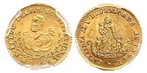 1/2 Escudo Bolivia Oro 