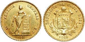 1/2 Escudo Costa Rica (1821 - ) Oro 