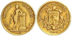 1/2 Escudo Costa Rica (1821 - ) Oro 