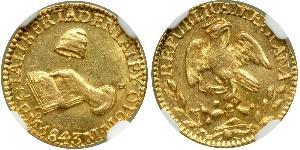 1/2 Escudo Estados Unidos Mexicanos (1846 - 1863) Oro 