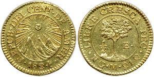 1/2 Escudo Guatemala Oro 