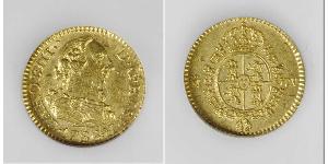 1/2 Escudo Imperio español (1700 - 1808) Oro Carlos III de España (1716 -1788)
