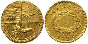 1/2 Escudo Perù Oro 