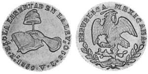 1/2 Escudo Second Federal Republic of Mexico (1846 - 1863) 金 