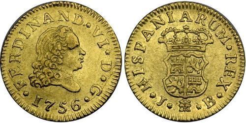 1/2 Escudo 西班牙帝國 金 费尔南多七世 (1784 - 1833)