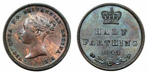 1/2 Farthing Reino Unido de Gran Bretaña e Irlanda (1801-1922) Bronce Victoria (1819 - 1901)