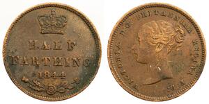 1/2 Farthing Reino Unido de Gran Bretaña e Irlanda (1801-1922) Bronce Victoria (1819 - 1901)