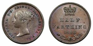 1/2 Farthing United Kingdom of Great Britain and Ireland (1801-1922) Bronze Victoria (1819 - 1901)