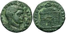 1/2 Follis Imperio romano de Occidente (285-476) Bronce 