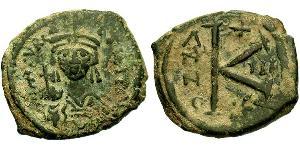 1/2 Follis Empire byzantin (330-1453) Bronze Maurice I (539-602)