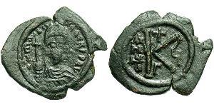 1/2 Follis Empire byzantin (330-1453) Bronze Maurice I (539-602)