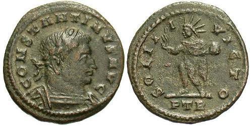 1/2 Follis Römische Kaiserzeit (27BC-395) Bronze Konstantin I (272 - 337)