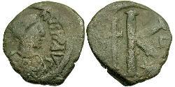 1/2 Follis 拜占庭帝国 青铜 查士丁一世