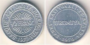 1/2 Franc Ruanda Aluminio 