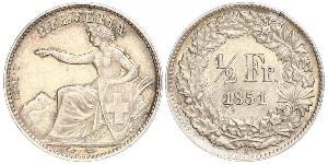1/2 Franc Svizzera Argento 