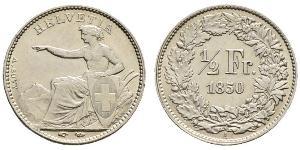 1/2 Franc Svizzera Argento 